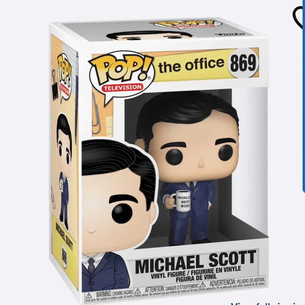 Funko Pop michael Scott the Office worlds best boss suit outfit coffee mug nwt